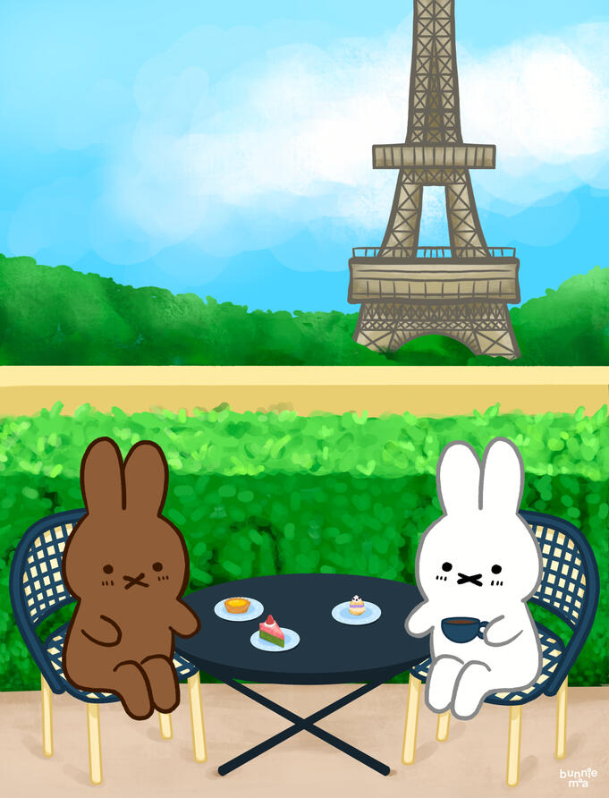 Miffy in Paris Print