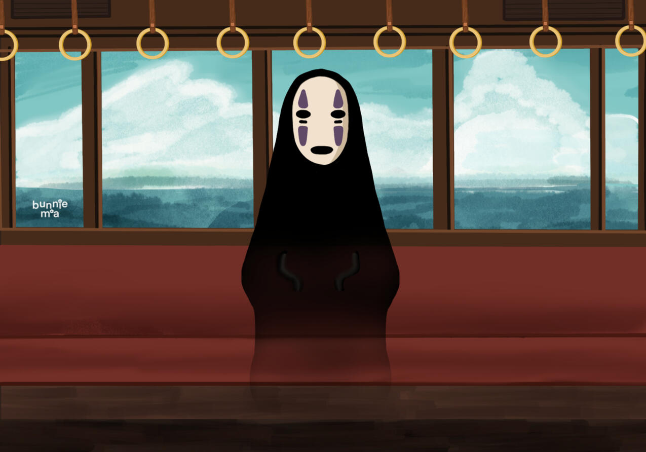 No Face Postcard