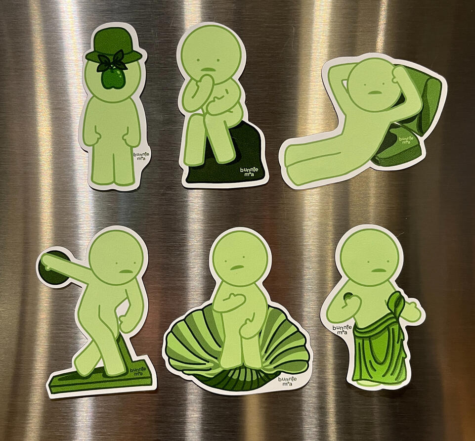 Green Art Dude Magnets