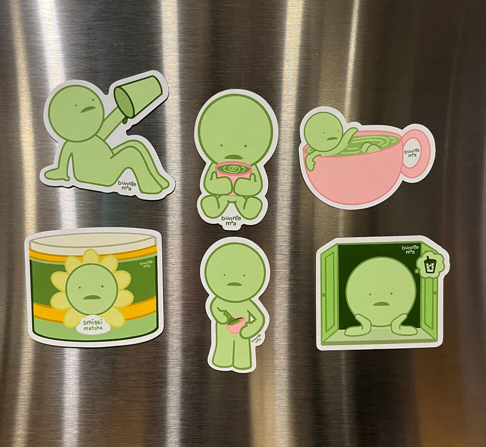 Green Matcha Dudes Magnet