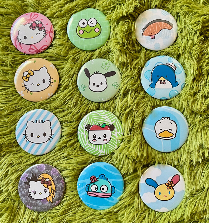 Sanrio Button Pins